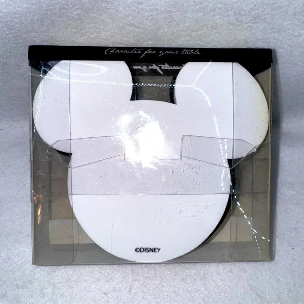 NIP Disney Store Home Collection 6 Pack Black & White Drink Coasters